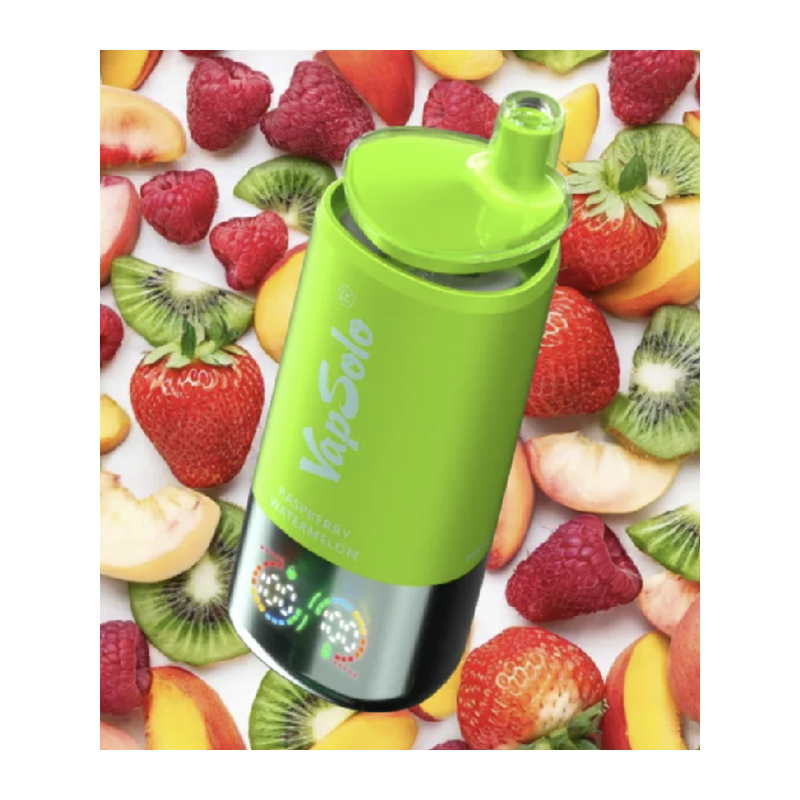 VapSolo Triple 30000 - Strawberry Kiwi & Raspberry Watermelon & Mango Peach 5%